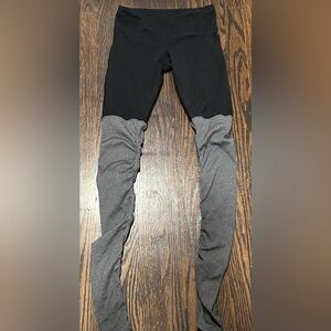 All gray and black leggings